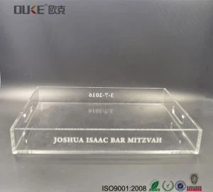 Velika po mjeri Personalizirana Clear Square Akril TV ladice