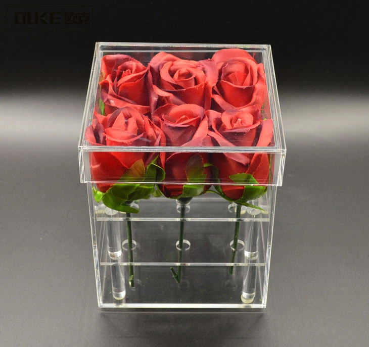 Clear Acrylic Flowers Box