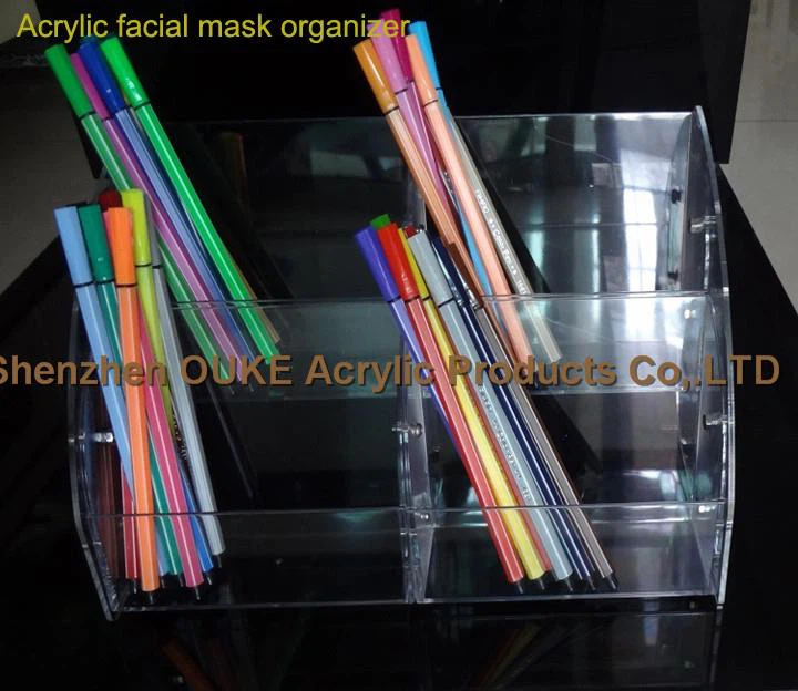 Acrylic Facial Mask Organzer-Makeup Case Organizer