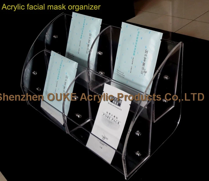 Acrylic Facial Mask Organzer-Makeup Case Organizer