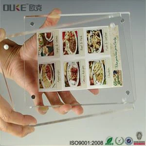 Najbolji prodaja Clear Acrylic Photo Frame Plastični okvir za fotografije Akril Kocka Foto okvir Veleprodaja