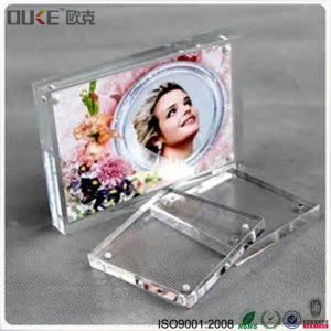 Kineski Dobavljači Clear Plastic Magnet Photo Frame Akril Ljubav Okvir Foto Plexiglass Magnet Photo Frame Veleprodaja