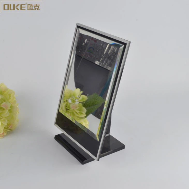 Custom Black Unique Desktop Acrylic Makeup Mirror