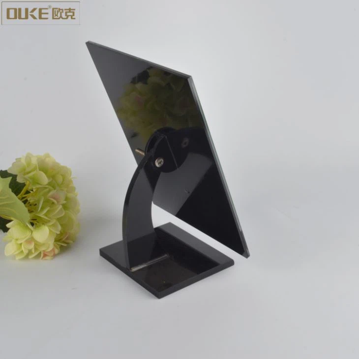 Custom Black Unique Desktop Acrylic Makeup Mirror