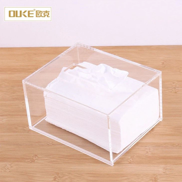Wholesale Custom Tranparent Acrylic Tissue Box